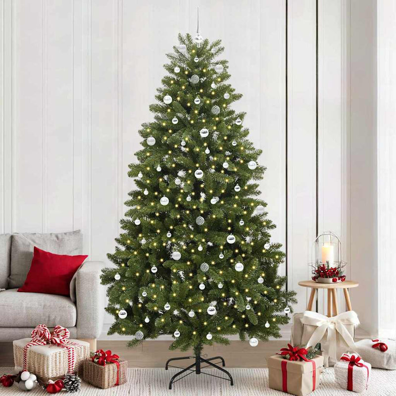 ギャラリービューアに画像をロードする, Vidaxl kunstkerstboom met 300 led groen 240 cm pvc en metaal
