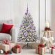 Vidaxl kunstkerstboom met 150 led groen en wit 120 cm pvc en metaal