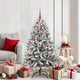 Vidaxl kunstkerstboom met 150 led groen en wit 150 cm pvc en metaal