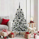 Vidaxl kunstkerstboom met 150 led groen en wit 150 cm pvc en metaal