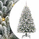 Vidaxl kunstkerstboom met 150 led groen en wit 150 cm pvc en metaal