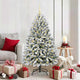 Vidaxl kunstkerstboom met 150 led groen en wit 150 cm pvc en metaal
