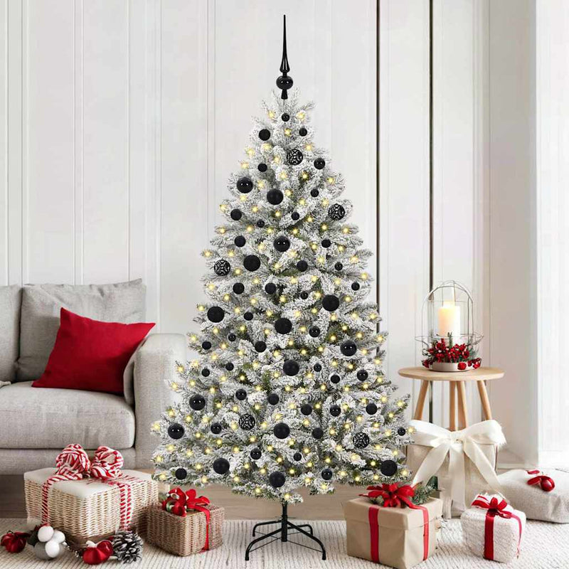 Chargez l'image dans la visionneuse de la galerie, Vidaxl kunstkerstboom met 300 led groen en wit 180 cm pvc en metaal
