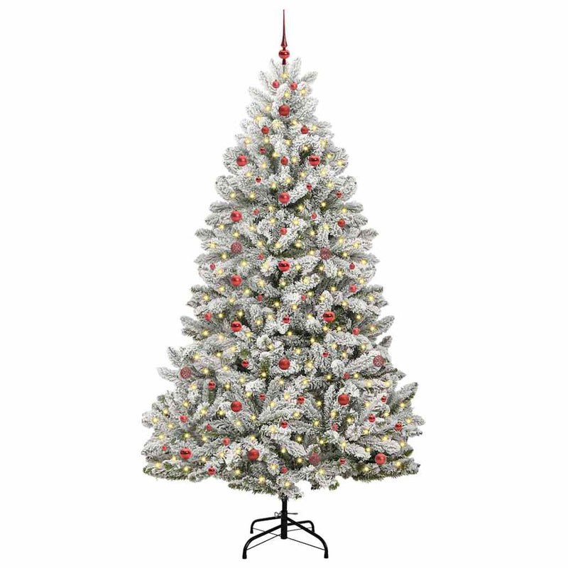 Chargez l'image dans la visionneuse de la galerie, Vidaxl kunstkerstboom met 300 led groen en wit 240 cm pvc en metaal
