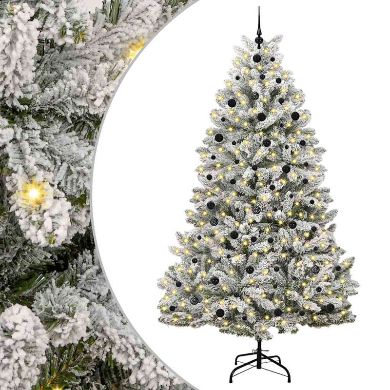 Chargez l'image dans la visionneuse de la galerie, Vidaxl kunstkerstboom met 300 led groen en wit 240 cm pvc en metaal
