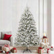Vidaxl kunstkerstboom met 300 led groen en wit 240 cm pvc en metaal