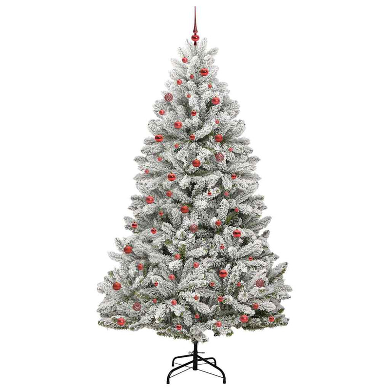 Chargez l'image dans la visionneuse de la galerie, Vidaxl kunstkerstboom met 300 led groen en wit 270 cm pvc en metaal
