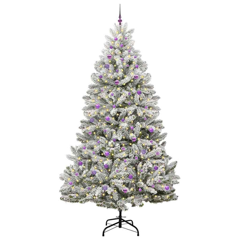 Chargez l'image dans la visionneuse de la galerie, Vidaxl kunstkerstboom met 300 led groen en wit 270 cm pvc en metaal
