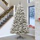 Vidaxl kunstkerstboom met 300 led groen en wit 300 cm pvc en metaal