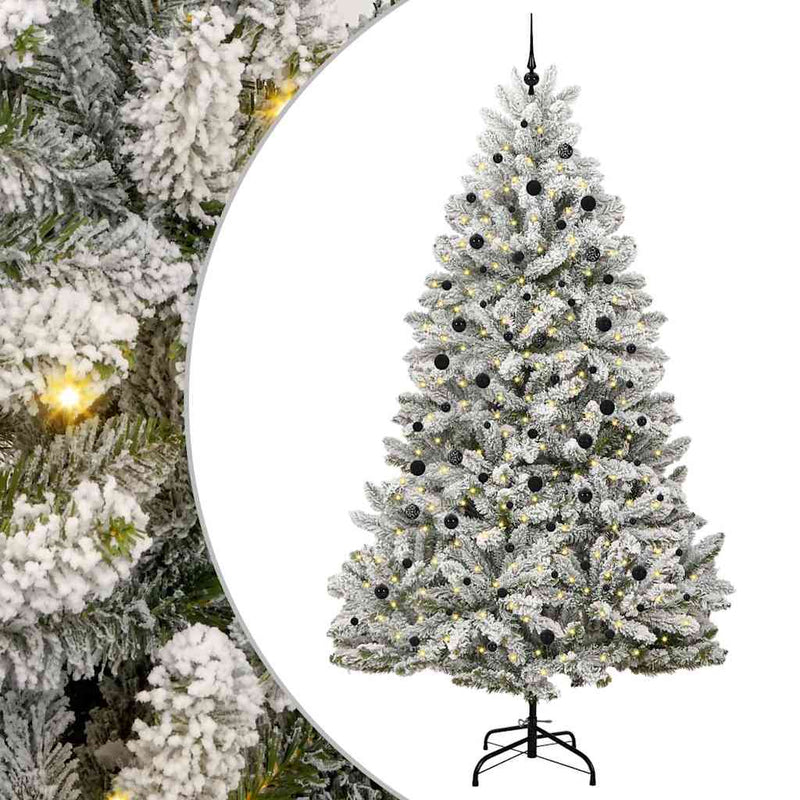 Chargez l'image dans la visionneuse de la galerie, Vidaxl kunstkerstboom met 300 led groen en wit 300 cm pvc en metaal
