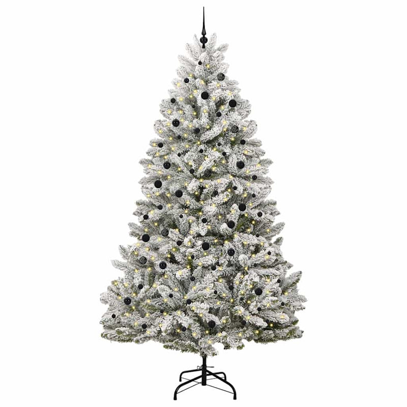Chargez l'image dans la visionneuse de la galerie, Vidaxl kunstkerstboom met 300 led groen en wit 300 cm pvc en metaal
