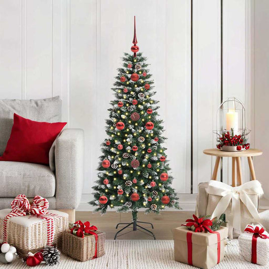 Vidaxl kunstkerstboom met 150 led groen 120 cm pvc en plastic en staal