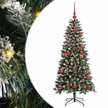 Vidaxl kunstkerstboom met 150 led groen 120 cm pvc en plastic en staal