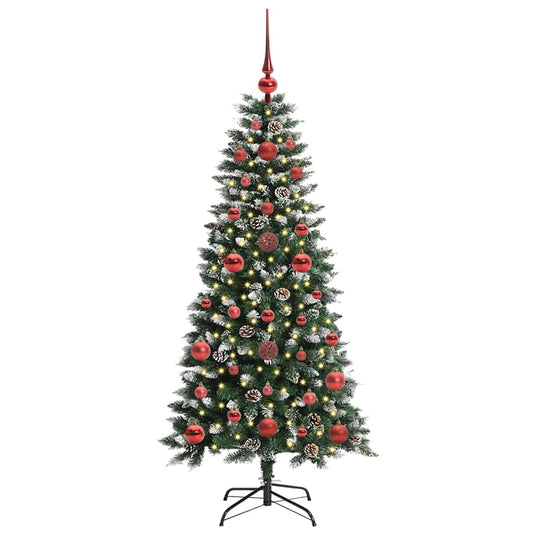 Vidaxl kunstkerstboom met 150 led groen 120 cm pvc en plastic en staal