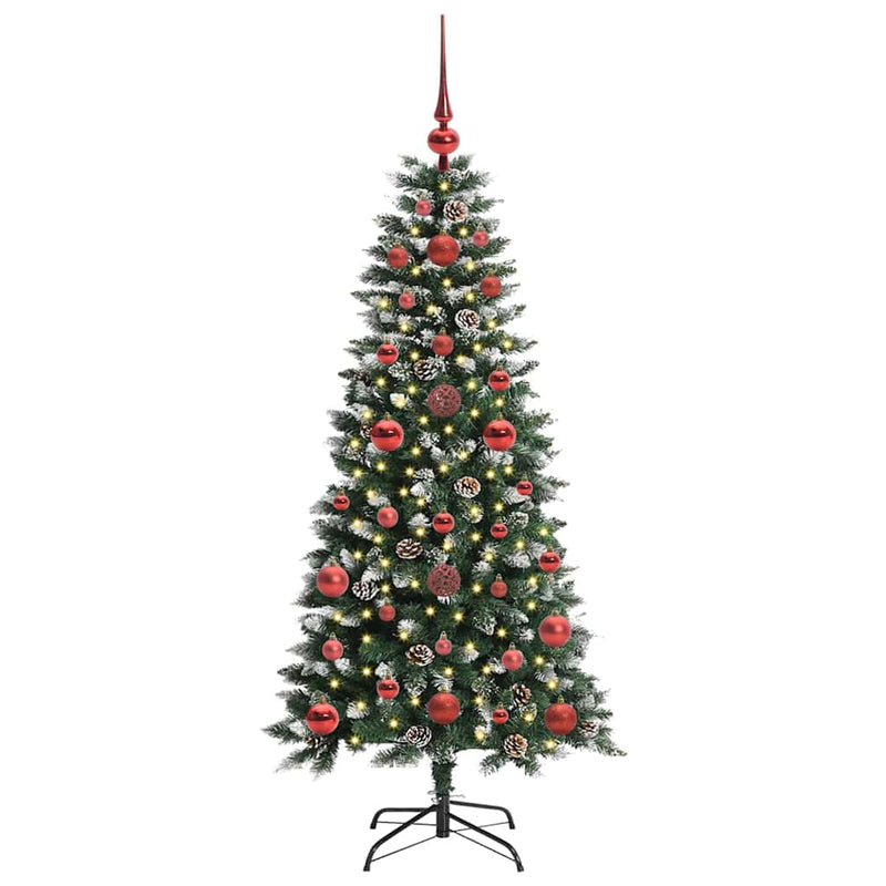 Chargez l'image dans la visionneuse de la galerie, Vidaxl kunstkerstboom met 150 led groen 120 cm pvc en plastic en staal

