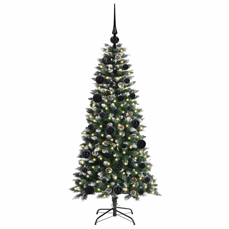 Chargez l'image dans la visionneuse de la galerie, Vidaxl kunstkerstboom met 150 led groen 120 cm pvc en plastic en staal
