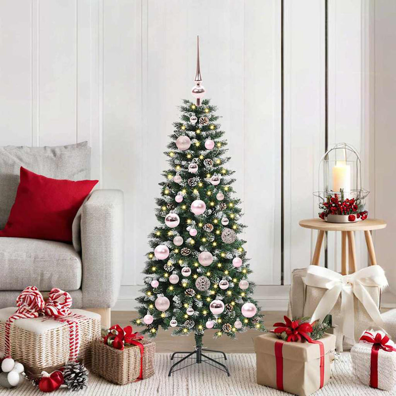 ギャラリービューアに画像をロードする, Vidaxl kunstkerstboom met 150 led groen 120 cm pvc en plastic en staal
