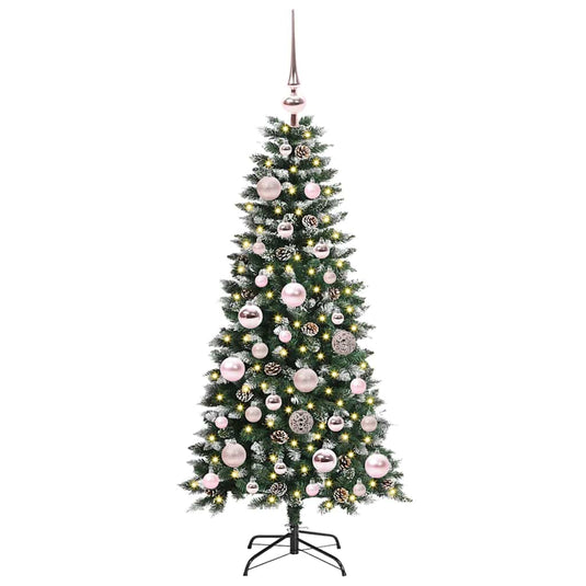 Vidaxl kunstkerstboom met 150 led groen 120 cm pvc en plastic en staal