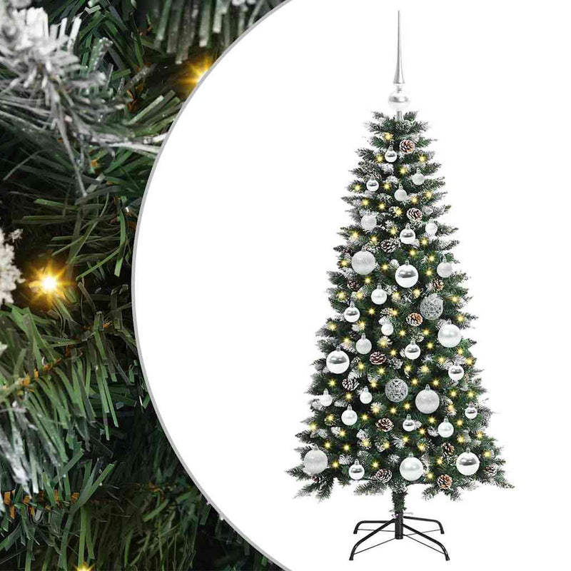 Chargez l'image dans la visionneuse de la galerie, Vidaxl kunstkerstboom met 150 led groen 120 cm pvc en plastic en staal
