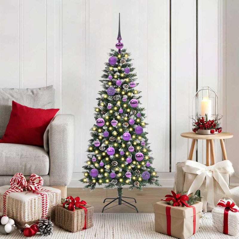 Chargez l'image dans la visionneuse de la galerie, Vidaxl kunstkerstboom met 150 led groen 120 cm pvc en plastic en staal
