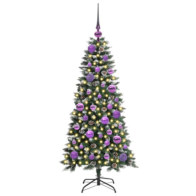 Chargez l'image dans la visionneuse de la galerie, Vidaxl kunstkerstboom met 150 led groen 120 cm pvc en plastic en staal
