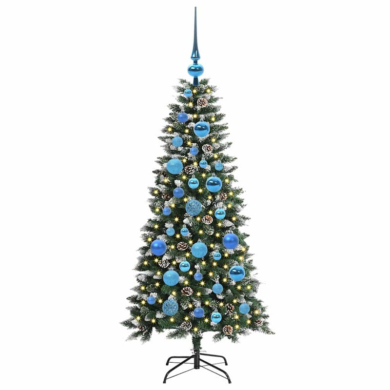 Chargez l'image dans la visionneuse de la galerie, Vidaxl kunstkerstboom met 150 led groen 120 cm pvc en plastic en staal
