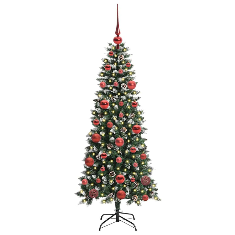 ギャラリービューアに画像をロードする, Vidaxl kunstkerstboom met 150 led groen 150 cm pvc en plastic en staal
