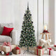 Vidaxl kunstkerstboom met 150 led groen 150 cm pvc en plastic en staal