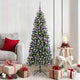 Vidaxl kunstkerstboom met 150 led groen 150 cm pvc en plastic en staal