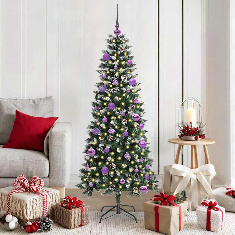 ギャラリービューアに画像をロードする, Vidaxl kunstkerstboom met 150 led groen 150 cm pvc en plastic en staal
