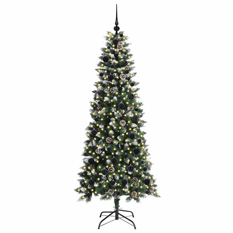 ギャラリービューアに画像をロードする, Vidaxl kunstkerstboom met 300 led groen 180 cm pvc en plastic en staal
