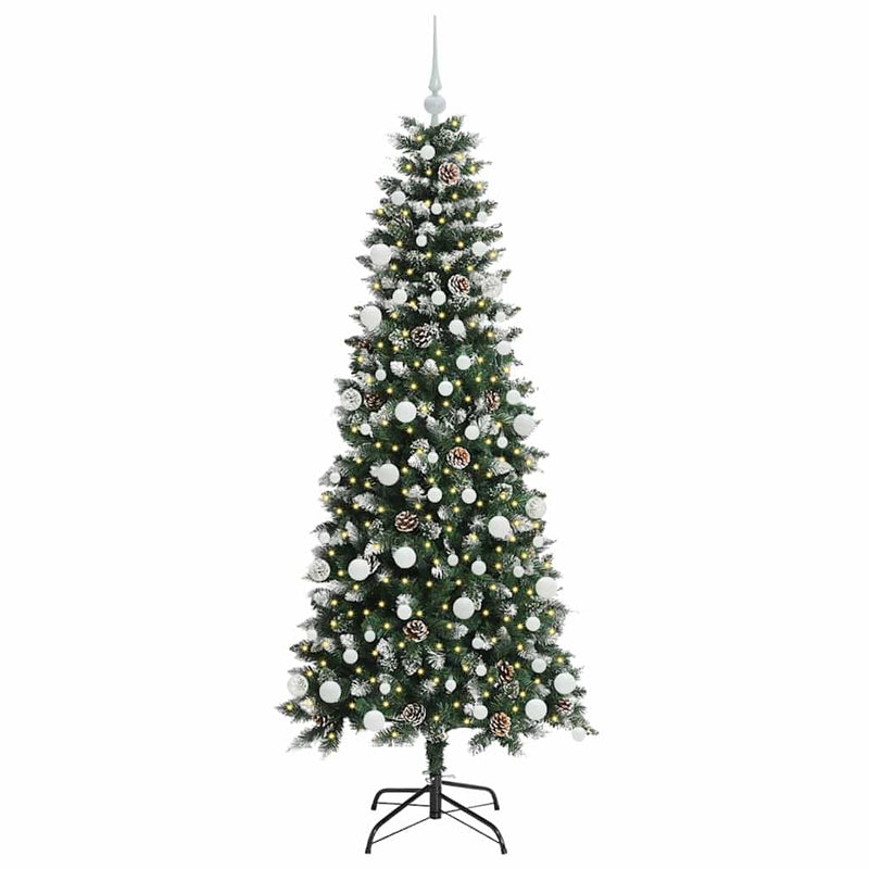 ギャラリービューアに画像をロードする, Vidaxl kunstkerstboom met 300 led groen 180 cm pvc en plastic en staal
