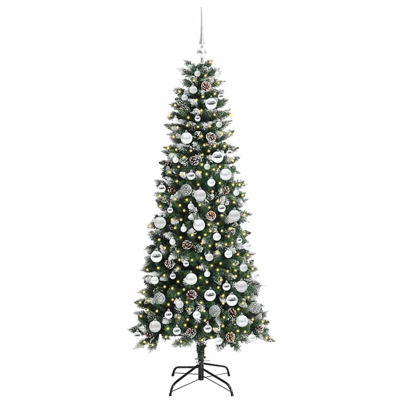 ギャラリービューアに画像をロードする, Vidaxl kunstkerstboom met 300 led groen 180 cm pvc en plastic en staal
