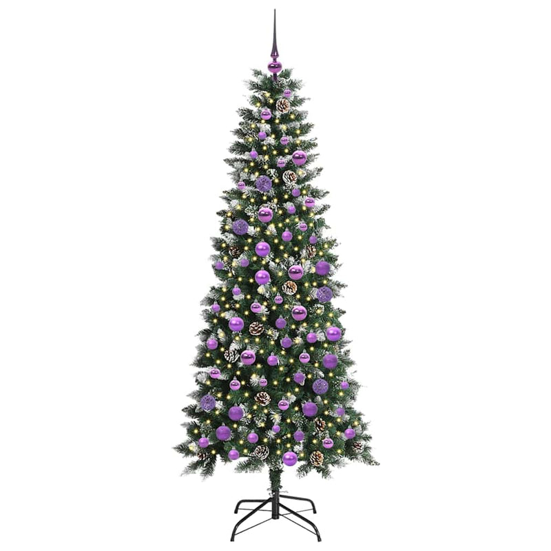 ギャラリービューアに画像をロードする, Vidaxl kunstkerstboom met 300 led groen 180 cm pvc en plastic en staal
