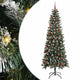 Vidaxl kunstkerstboom met 300 led groen 210 cm pvc en plastic en staal