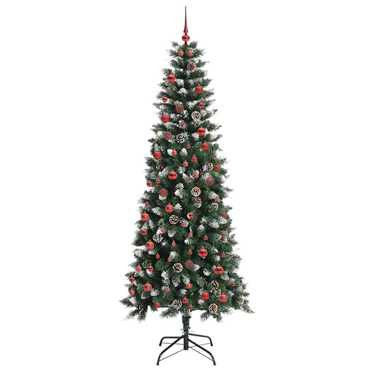 Vidaxl kunstkerstboom met 300 led groen 210 cm pvc en plastic en staal