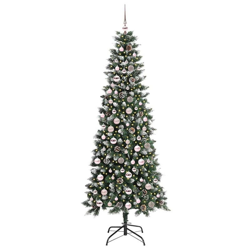 ギャラリービューアに画像をロードする, Vidaxl kunstkerstboom met 300 led groen 210 cm pvc en plastic en staal
