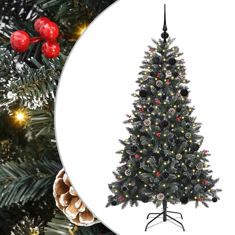 Afbeelding laden in galerijviewer, Vidaxl kunstkerstboom met 150 led groen 150 cm pvc en plastic en staal
