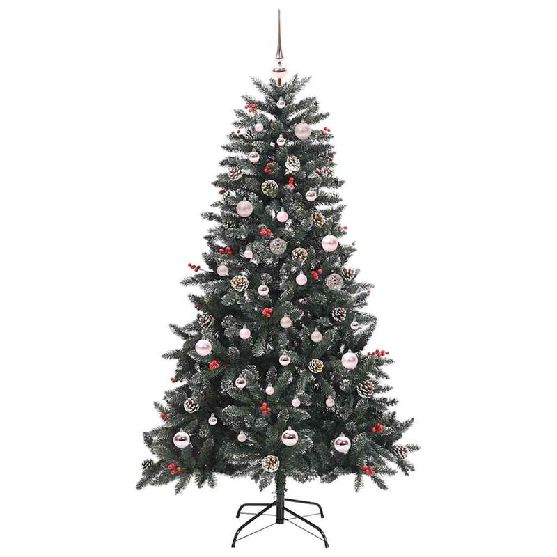 Afbeelding laden in galerijviewer, Vidaxl kunstkerstboom met 150 led groen 150 cm pvc en plastic en staal

