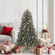 Vidaxl kunstkerstboom met 150 led groen 150 cm pvc en plastic en staal