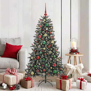 Vidaxl kunstkerstboom met 150 led groen 150 cm pvc en plastic en staal