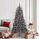 Vidaxl kunstkerstboom met 300 led groen 180 cm pvc en plastic en staal