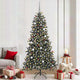 Vidaxl kunstkerstboom met 300 led groen 210 cm pvc en plastic en staal