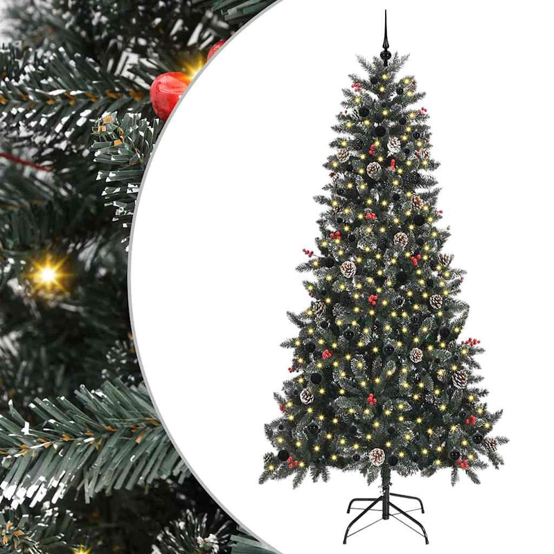 Chargez l'image dans la visionneuse de la galerie, Vidaxl kunstkerstboom met 300 led groen 240 cm pvc en plastic en staal
