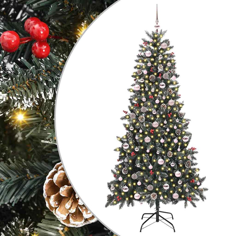 Chargez l'image dans la visionneuse de la galerie, Vidaxl kunstkerstboom met 300 led groen 240 cm pvc en plastic en staal
