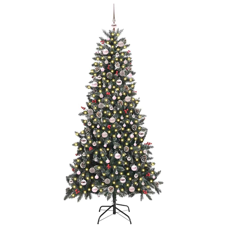 Chargez l'image dans la visionneuse de la galerie, Vidaxl kunstkerstboom met 300 led groen 240 cm pvc en plastic en staal
