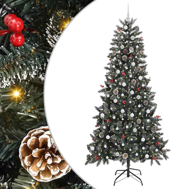 Chargez l'image dans la visionneuse de la galerie, Vidaxl kunstkerstboom met 300 led groen 240 cm pvc en plastic en staal
