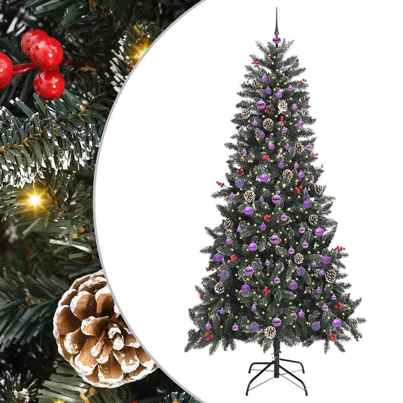 Chargez l'image dans la visionneuse de la galerie, Vidaxl kunstkerstboom met 300 led groen 240 cm pvc en plastic en staal
