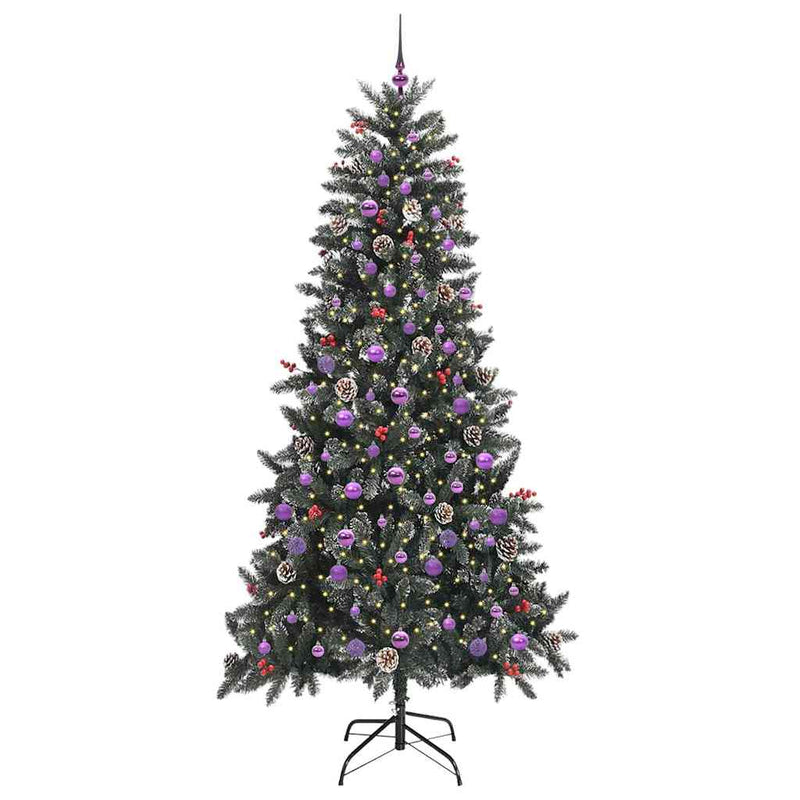 Chargez l'image dans la visionneuse de la galerie, Vidaxl kunstkerstboom met 300 led groen 240 cm pvc en plastic en staal

