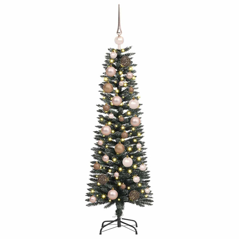 Afbeelding laden in galerijviewer, Vidaxl kunstkerstboom met 150 led groen 120 cm pvc en plastic en staal

